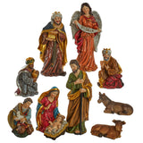 Kurt S. Adler 12.5“ Nativity Figurine Table Pieces, 10-Piece Set
