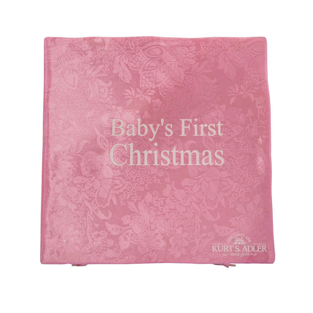 Kurt S. Adler Noble Gems™ Baby Girl Glass Ornament Set, 4-Piece Box Set