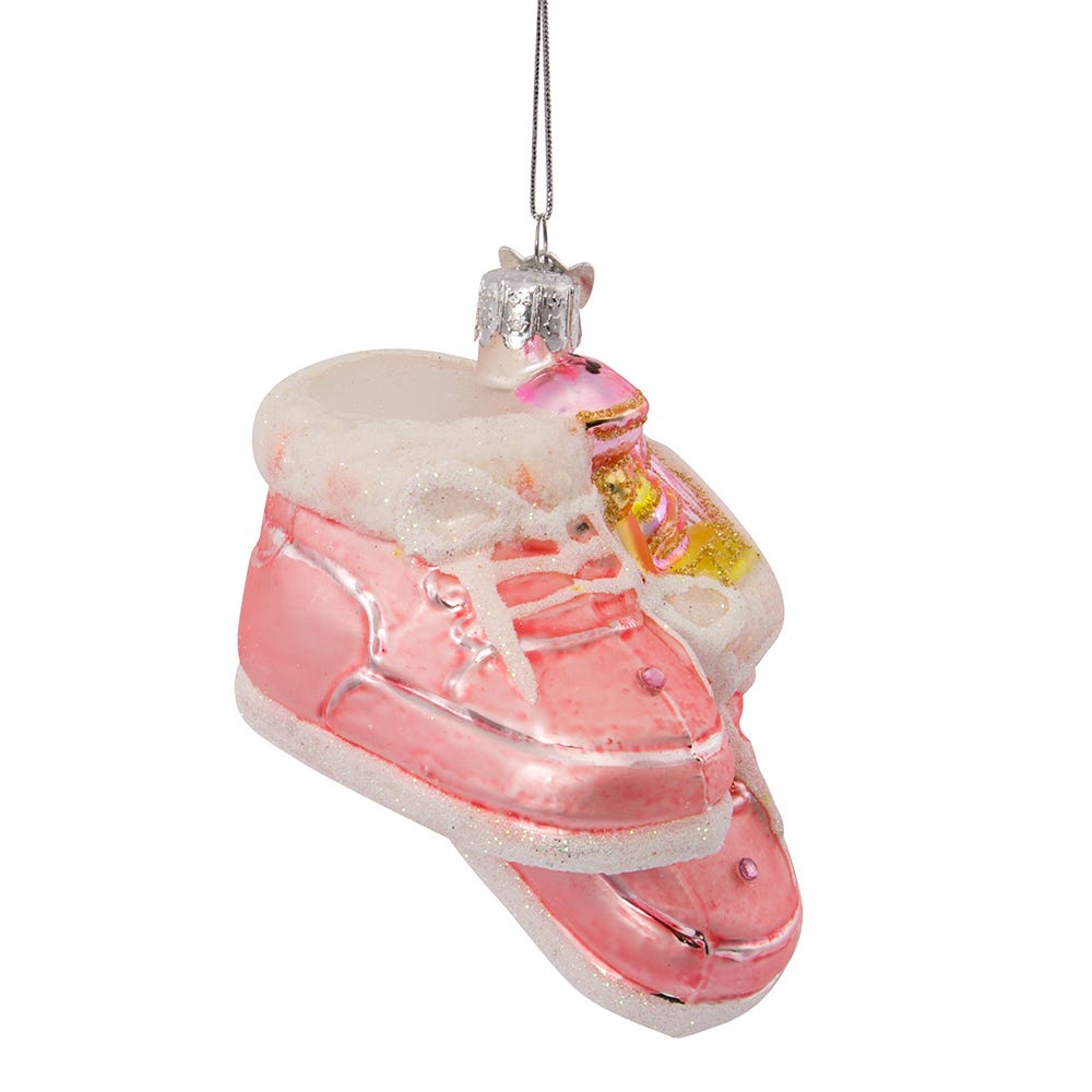 Kurt S. Adler Noble Gems™ Baby Girl Glass Ornament Set, 4-Piece Box Set