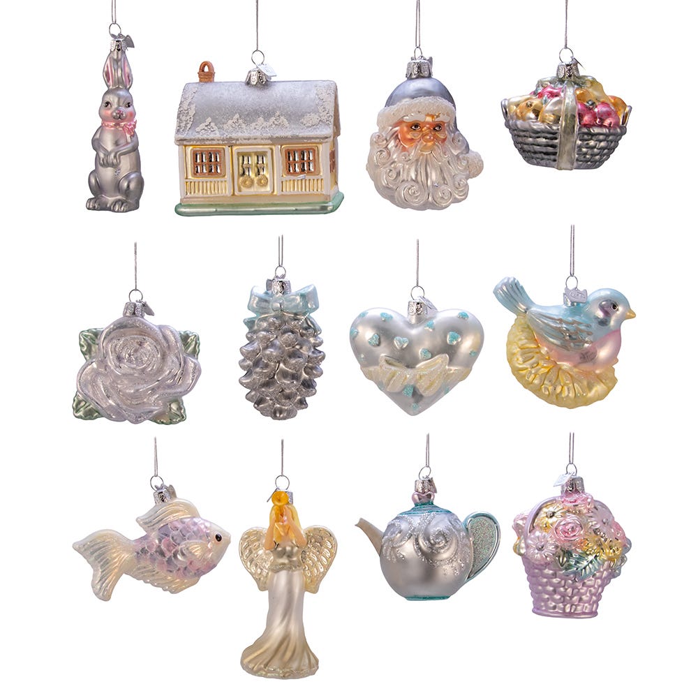 Kurt S. Adler Noble Gems™ Wedding Ornaments Gift Box Set, Set Of 12