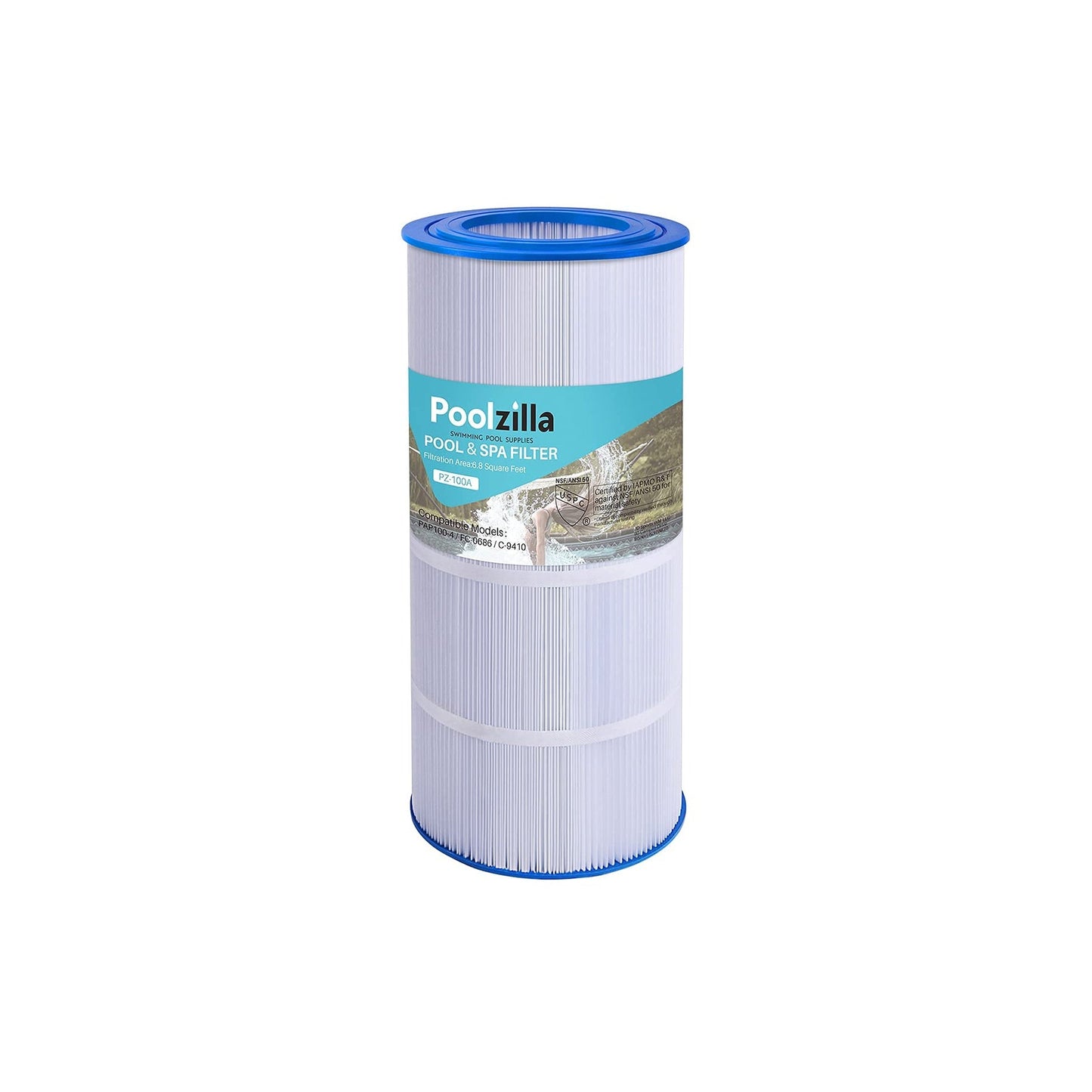 Poolzilla Replacement Pool & Spa Filter for PA100N, Unicel: C-7487, Filbur: FC-1270, CX870-XRE, C4000 Hayward