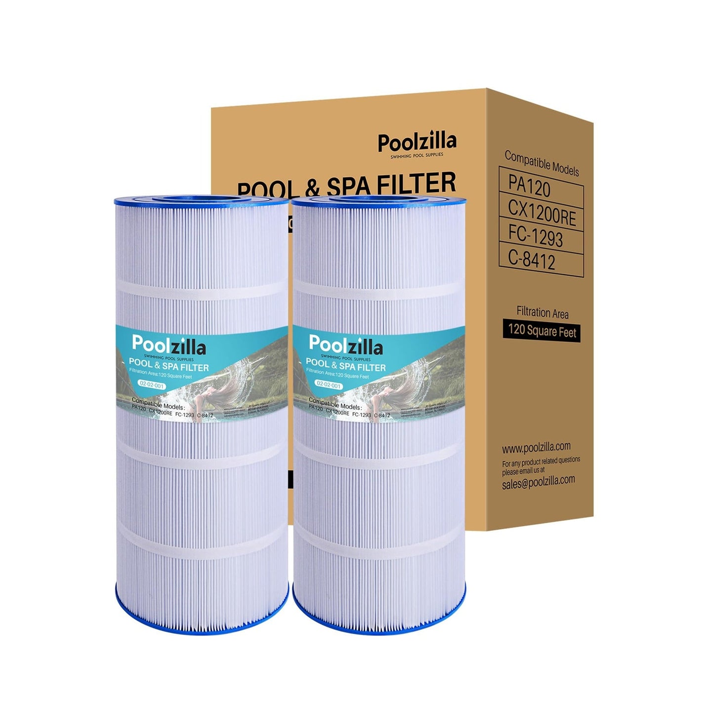 Pool Filter Cartridge for C1200 - Replaces Pleatco PA120, Hayward CX1200-RE