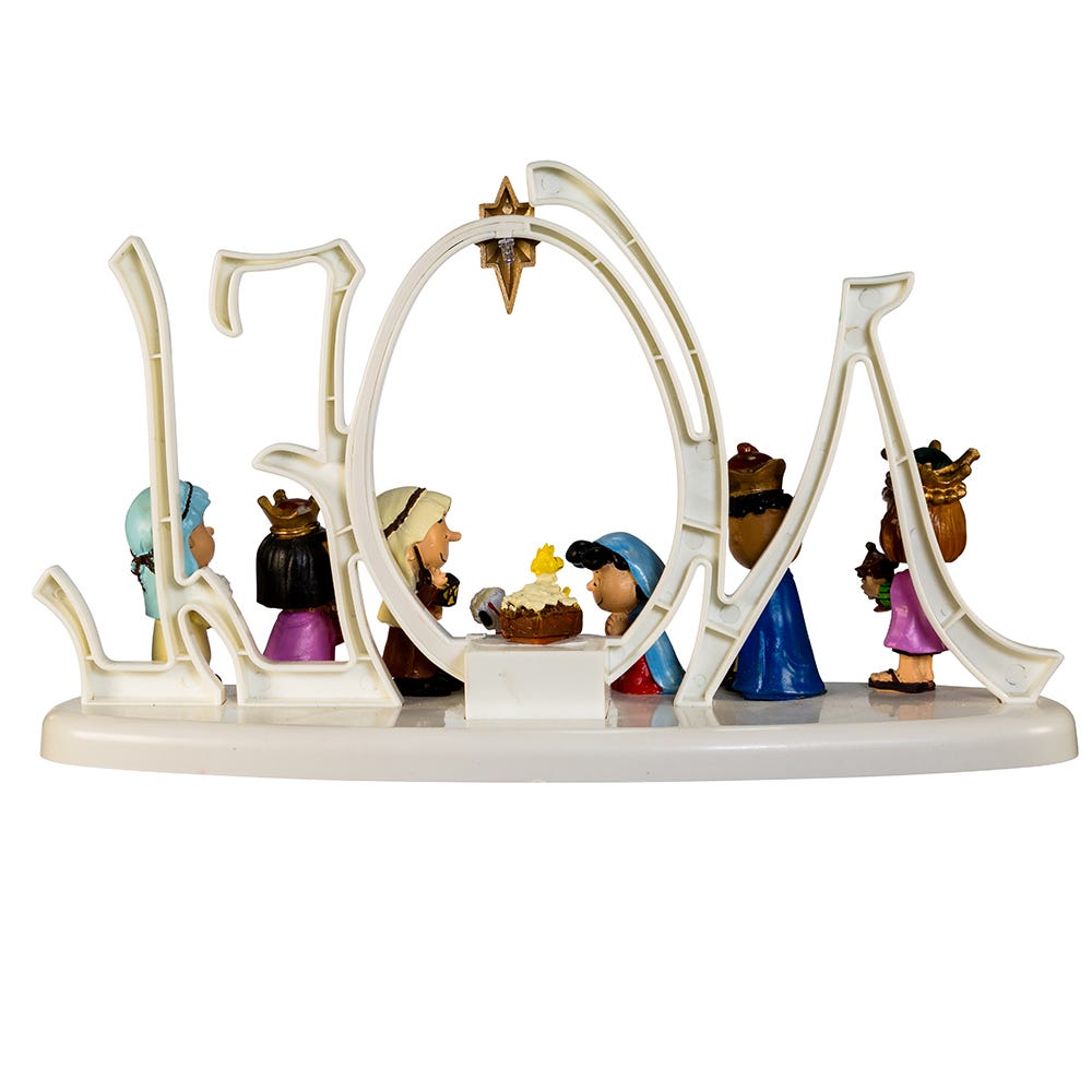 Kurt S. Adler Peanuts© Battery-Operated LED Lighted Nativity Scene