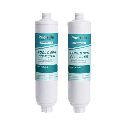 Poolzilla Prefilter for Pools, Spas, & Hot Tubs (3/4" Threads) Reduce Metals, Odors, and Chlorine Up to 8,000 Gallons