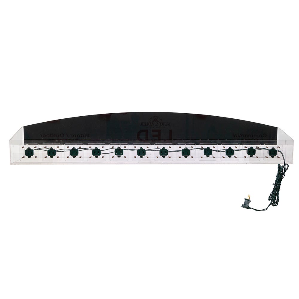 Kurt S. Adler Acrylic Endcap Display For Commercial Grade LED Lights In PDQ