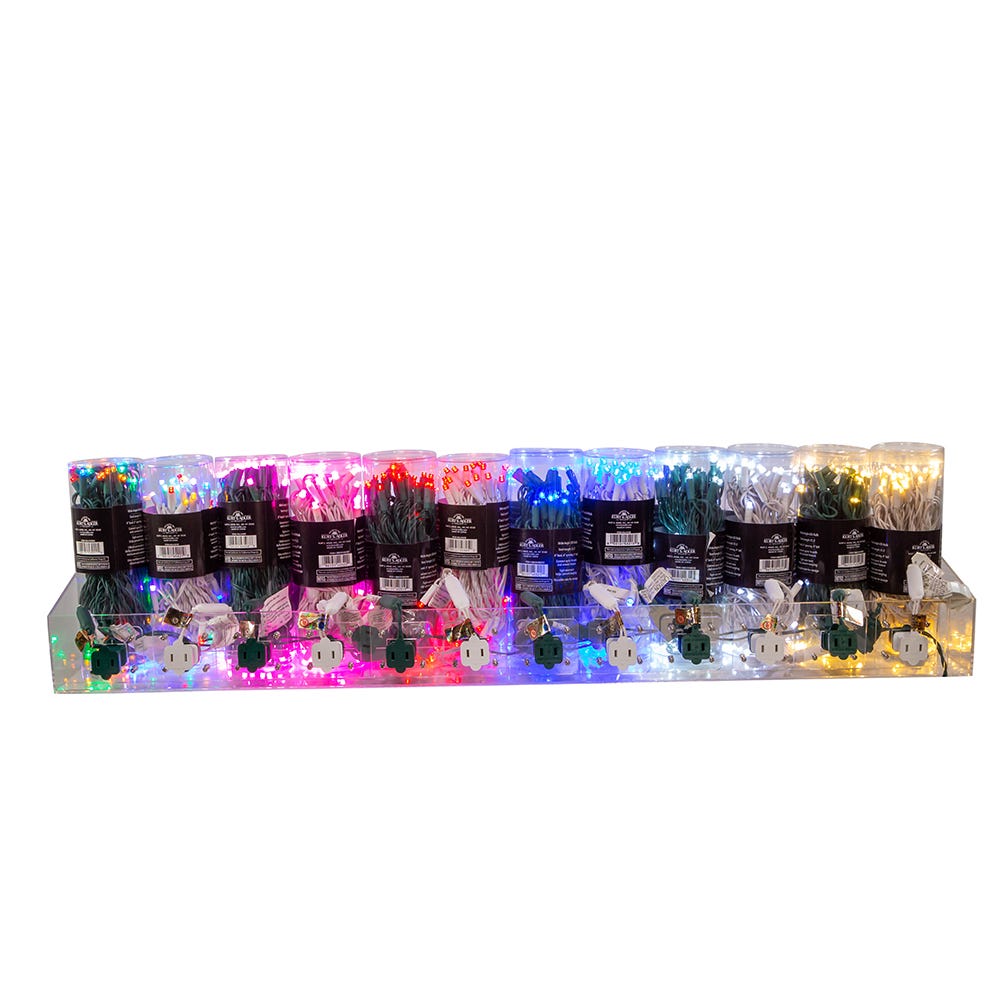 Kurt S. Adler Acrylic Endcap Display For Commercial Grade LED Lights In PDQ