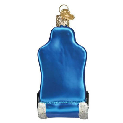 Old World Christmas Gaming Chair Glass Blown Ornament for Christmas Tree, Handcrafted Holiday Decoration, Games Collection