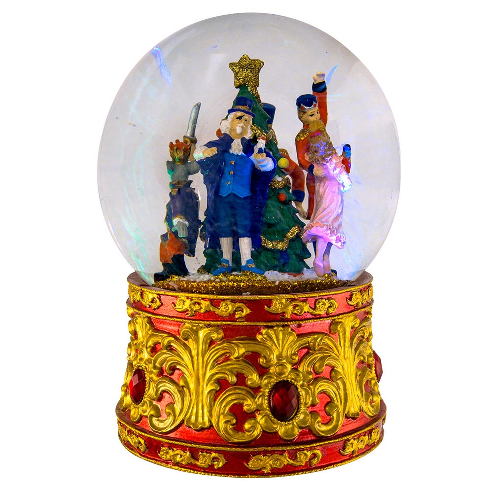 Kurt S. Adler 120MM Musical Lighted Nutcracker Water Globe