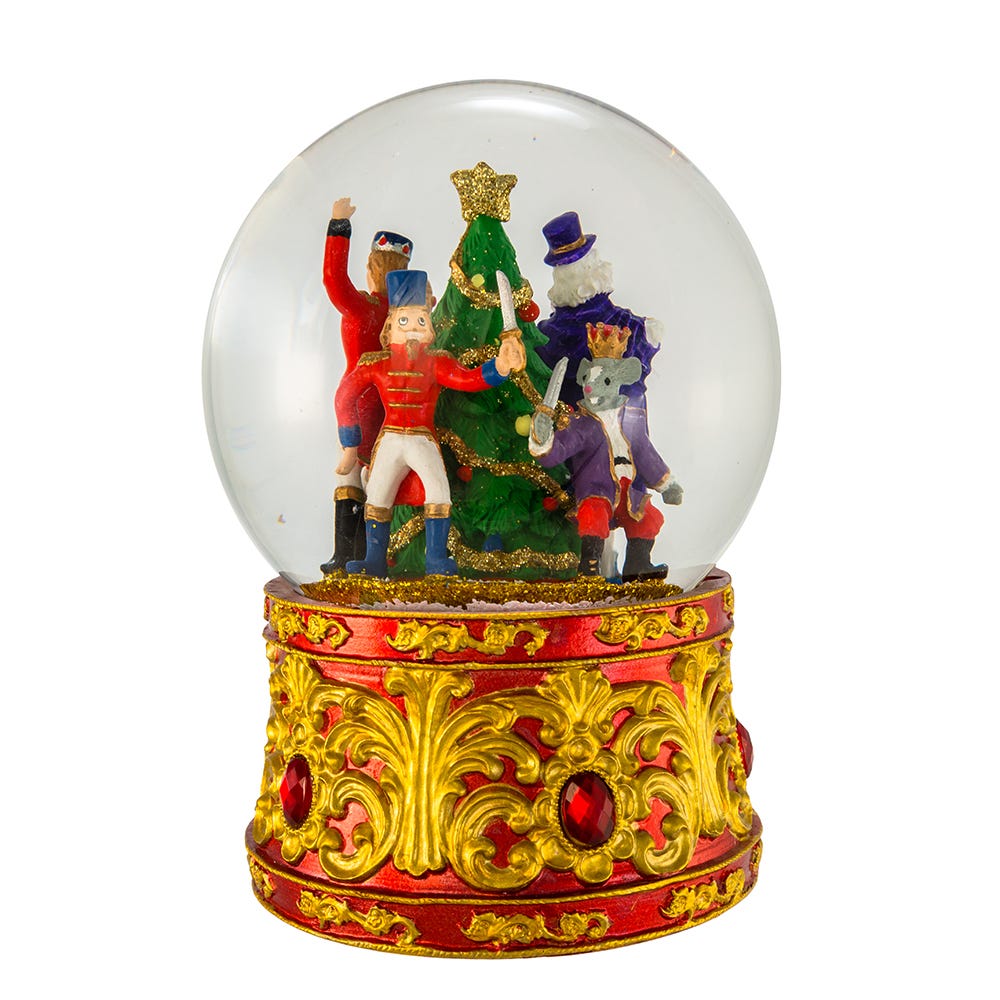 Kurt S. Adler 120MM Musical Lighted Nutcracker Water Globe