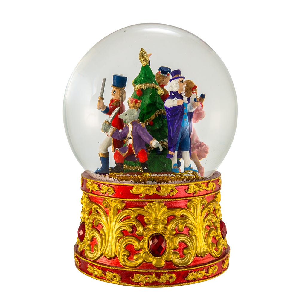 Kurt S. Adler 120MM Musical Lighted Nutcracker Water Globe