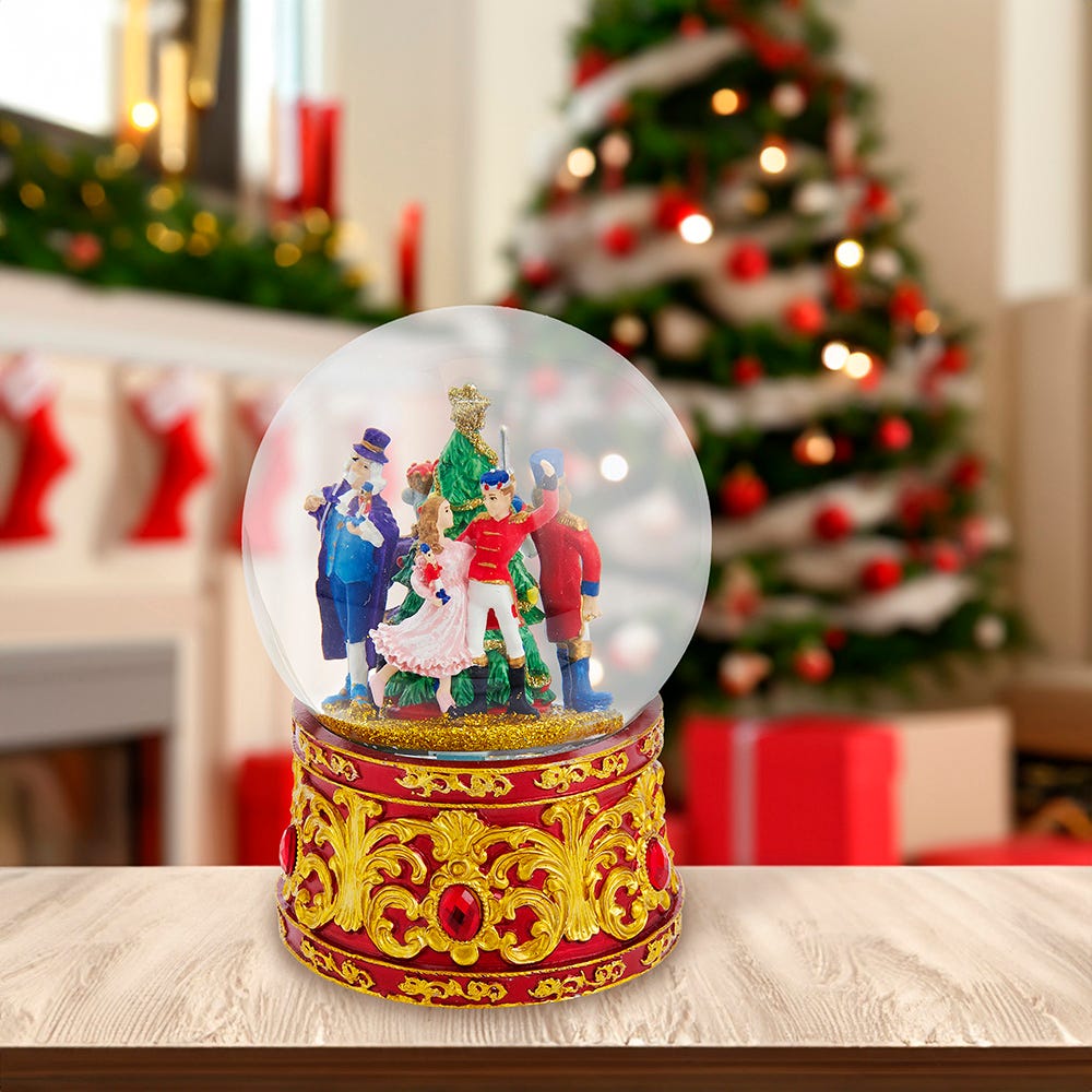Kurt S. Adler 120MM Musical Lighted Nutcracker Water Globe