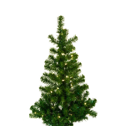 Kurt S. Adler 3' Pre-Lit Clear Incandescent Norway Pine Wall Tree