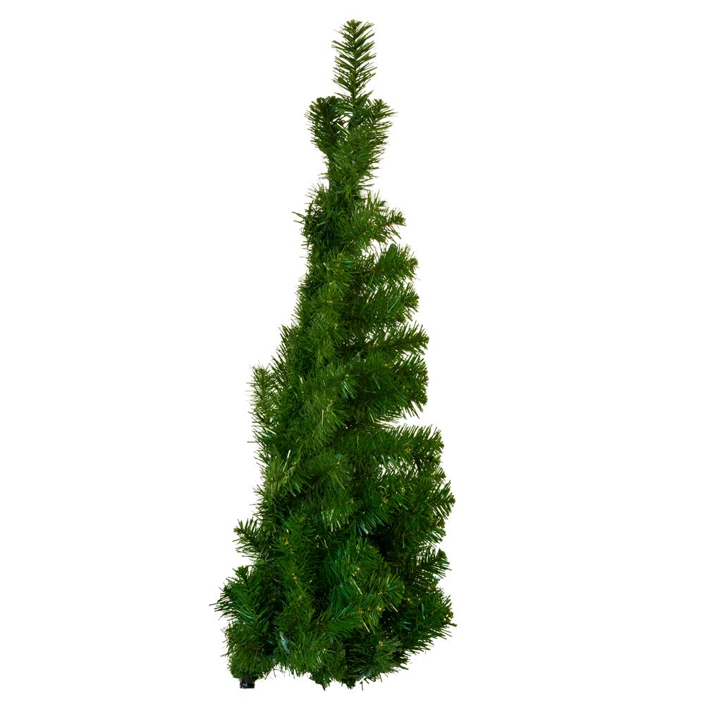 Kurt S. Adler 3' Pre-Lit Clear Incandescent Norway Pine Wall Tree