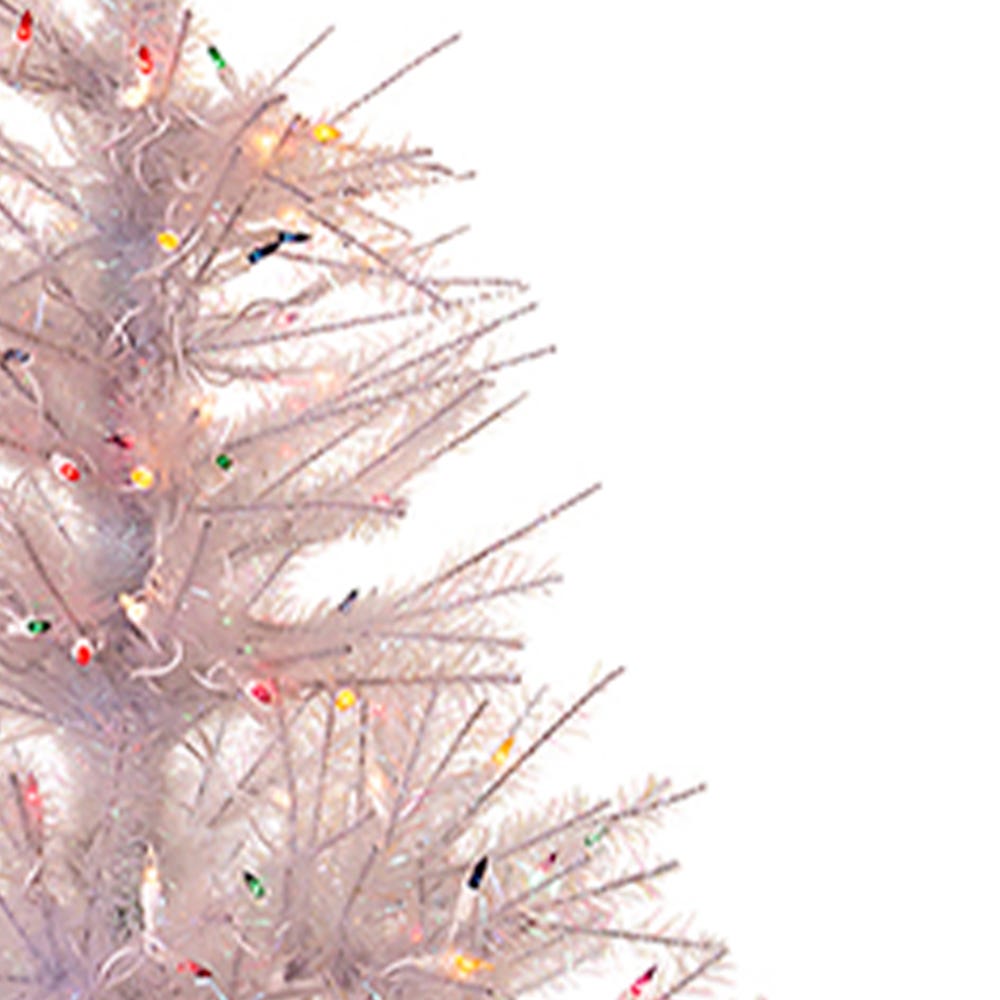 Kurt S. Adler 4.5' Pre-Lit Multicolored Incandescent Glisten Pine Tree