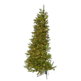Kurt S. Adler 6' Pre-Lit Clear Incandescent PE Half Tree