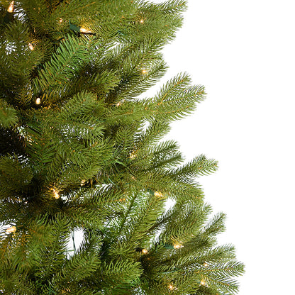 Kurt S. Adler 6' Pre-Lit Clear Incandescent PE Half Tree