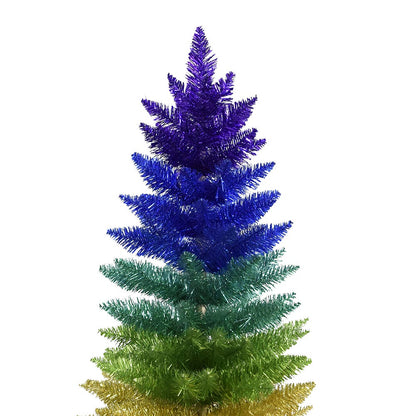 Kurt S. Adler 4' Un-Lit Rainbow Foil Tree