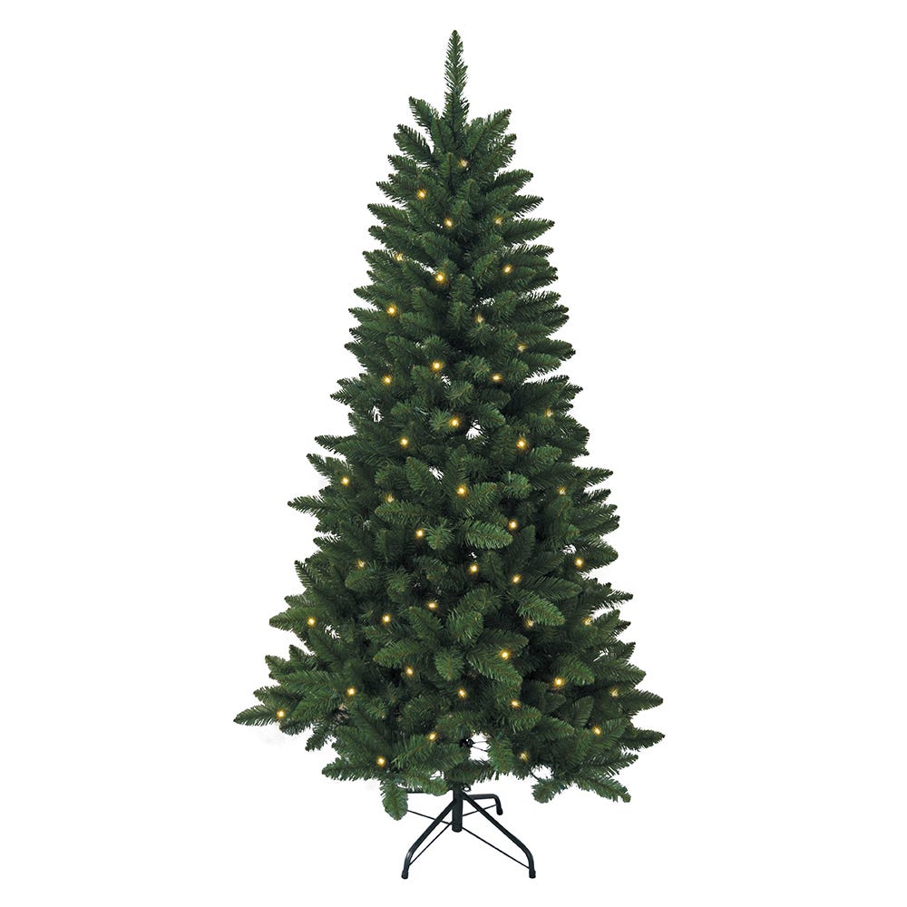 Kurt S. Adler 6' Pre-Lit Warm White LED Point Pine Tree