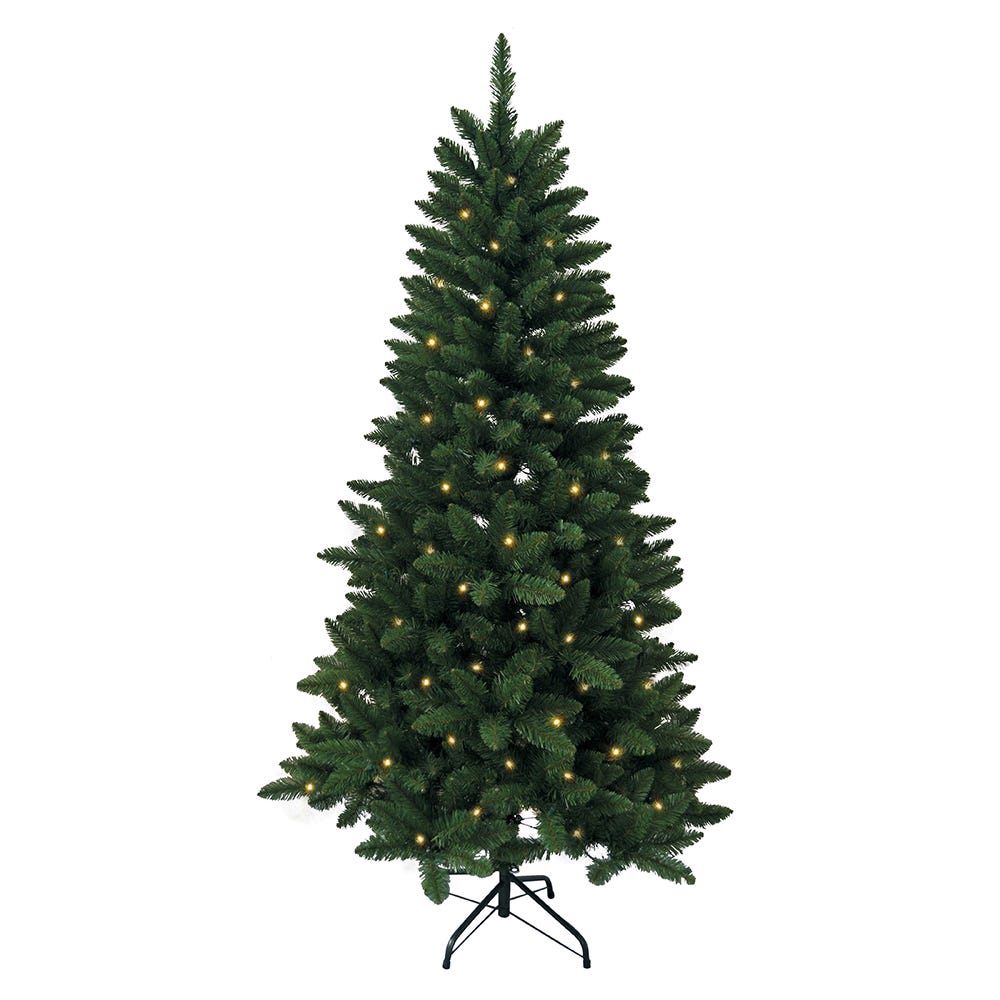 Kurt S. Adler 6' Pre-Lit Clear Incandescent Point Pine Tree