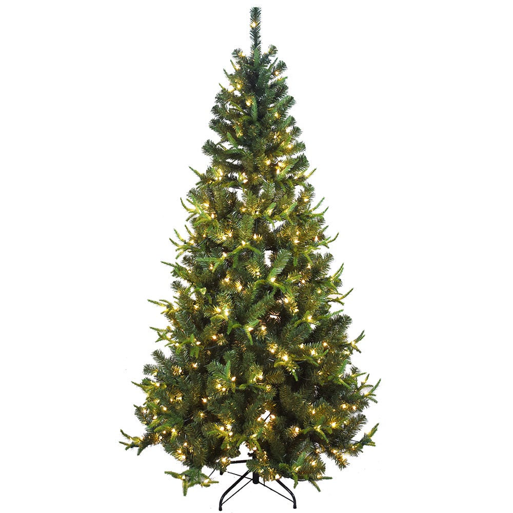 Kurt S. Adler 7' Pre-Lit Clear Incandescent PE/PVC Tree