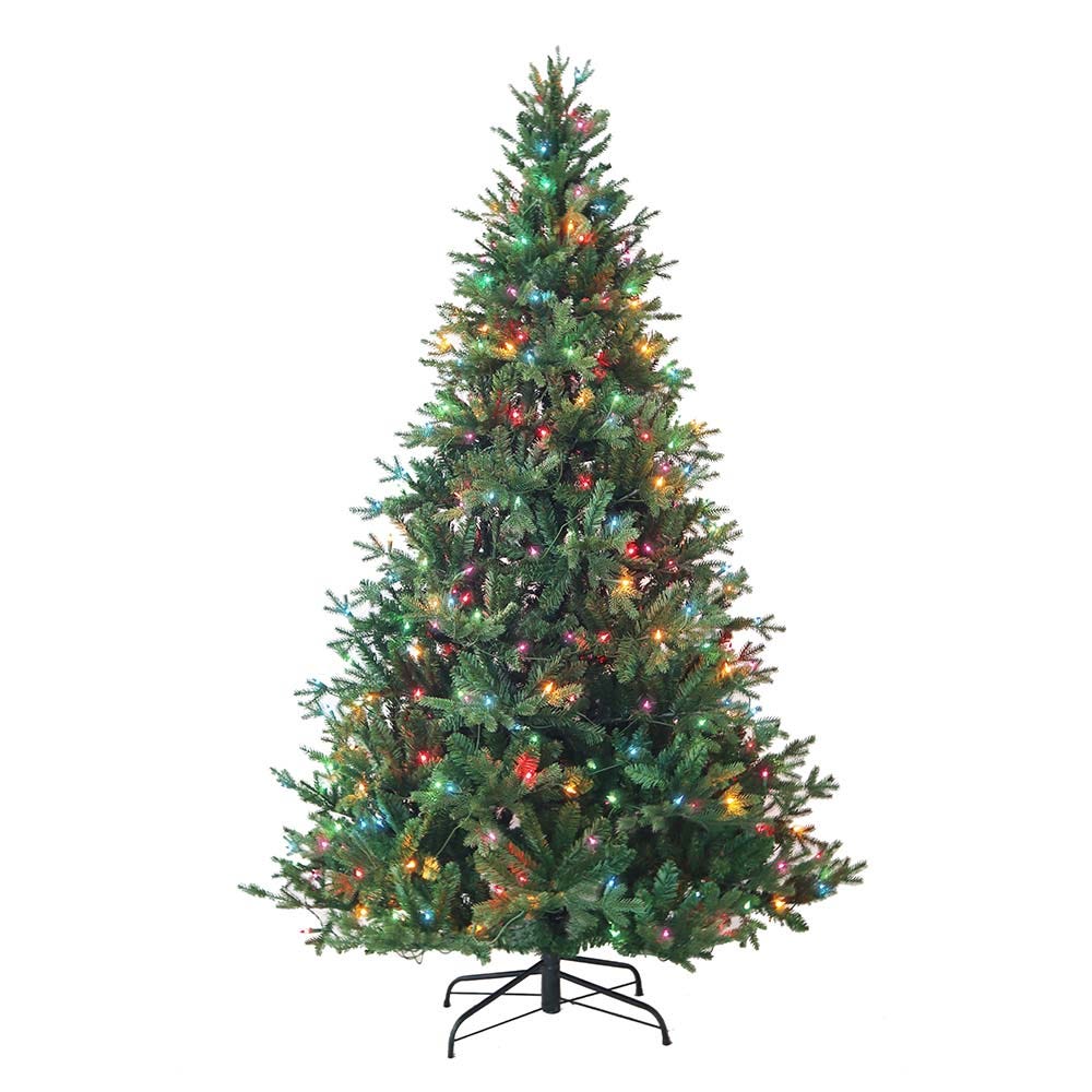 Kurt S. Adler 7' Pre-Lit Multicolor Incandescent Jackson Pine Tree