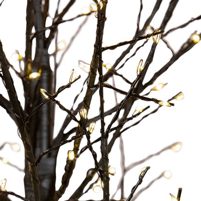 Kurt S. Adler 3' Pre-Lit Warm White Fairy Cluster LED  Dark Brown Twig Tree