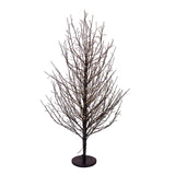 Kurt S. Adler 4' Pre-Lit Warm White Fairy Cluster LED Dark Brown Twig Tree