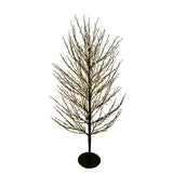Kurt S. Adler 5' Pre-Lit Warm White Fairy Cluster LED Dark Brown Twig Tree