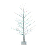 Kurt S. Adler 4' Pre-Lit RGB Fairy LED White Birch Tree