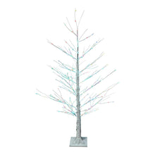 Kurt S. Adler 4' Pre-Lit RGB Fairy LED White Birch Tree