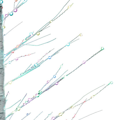 Kurt S. Adler 4' Pre-Lit RGB Fairy LED White Birch Tree
