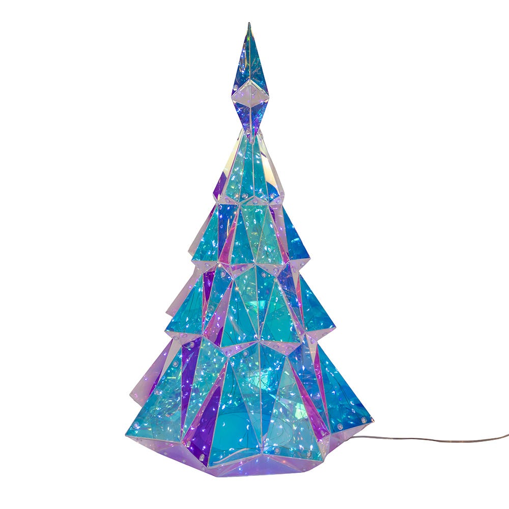 Kurt S. Adler 20“ Lighted Magical Iridescence Holographic Christmas Tree