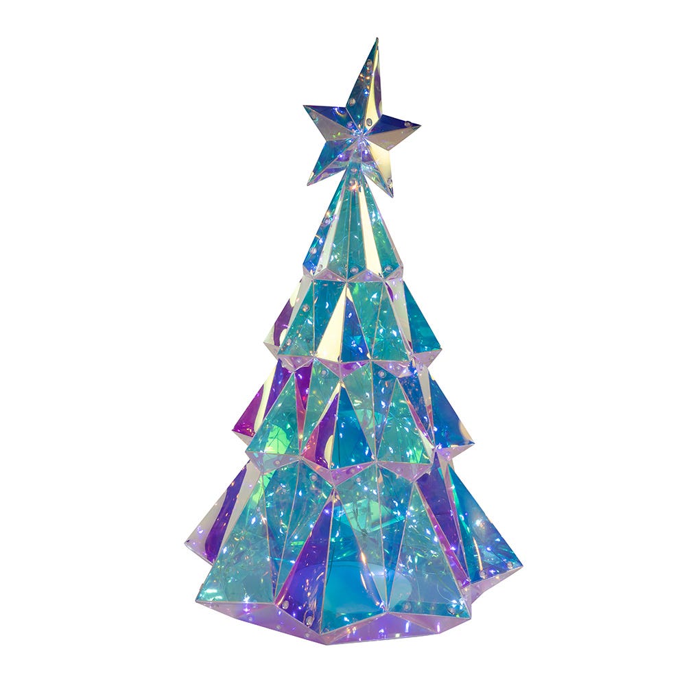 Kurt S. Adler 20“ Lighted Magical Iridescence Holographic Christmas Tree