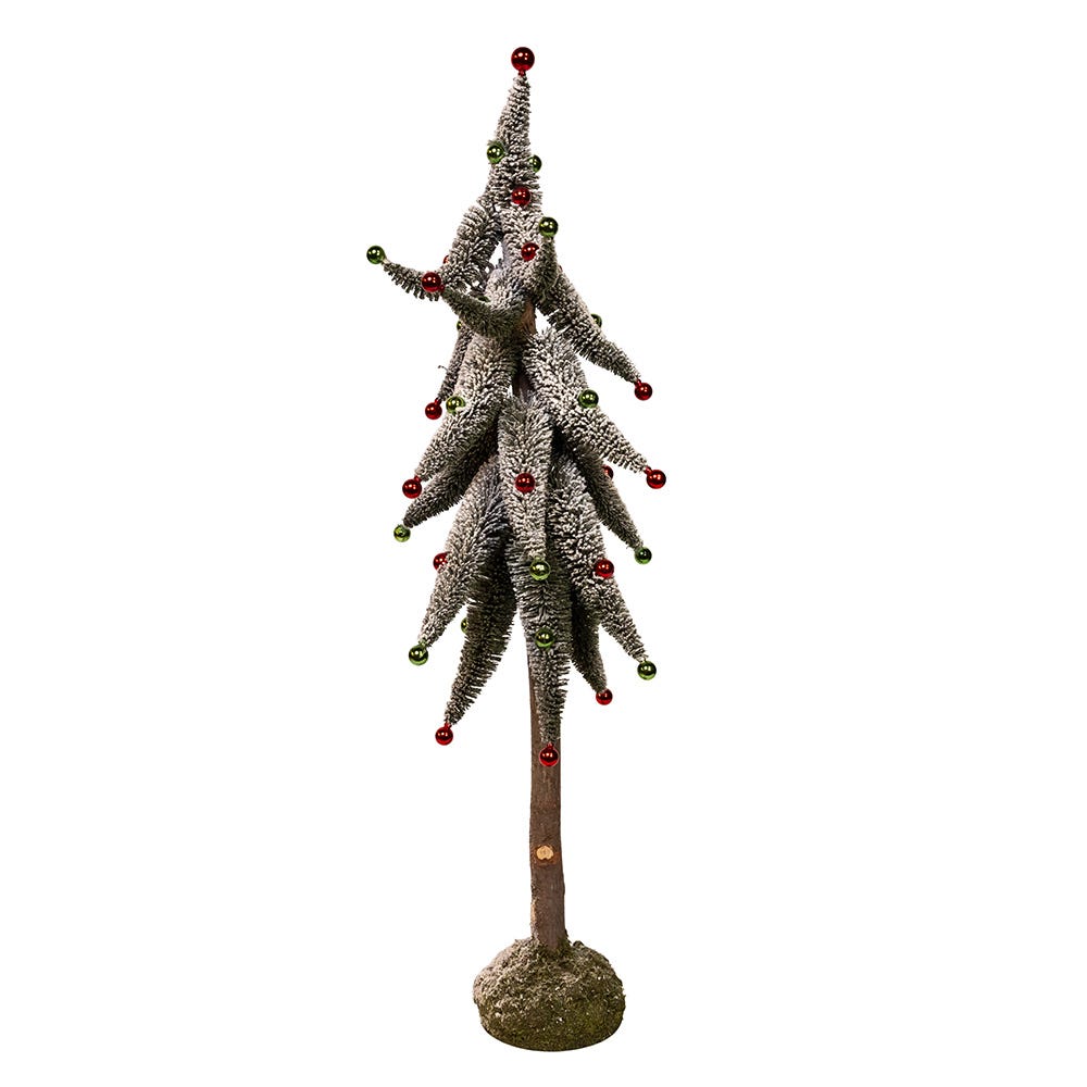 Kurt S. Adler 36“ Snowy Curly Green Tree