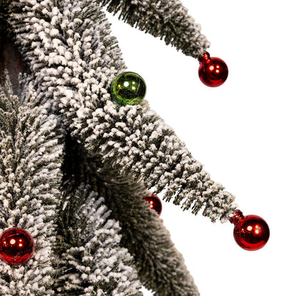 Kurt S. Adler 36“ Snowy Curly Green Tree