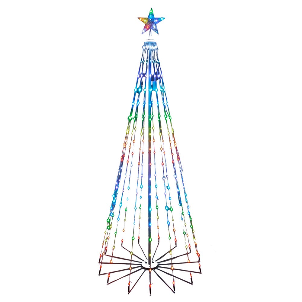 Kurt S. Adler 6' Pre-Lit RGB LED Collapsible Decorated Tree