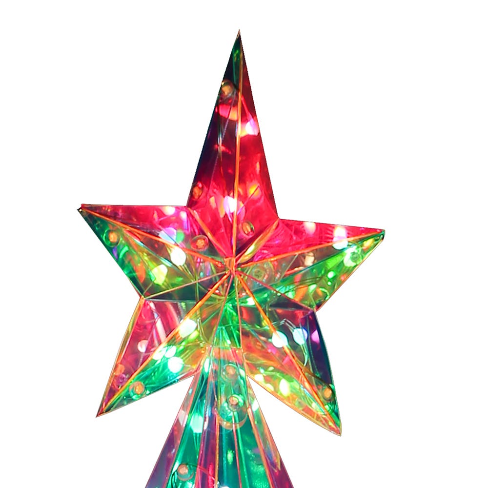 Kurt S. Adler 25.5“ Lighted Magical Iridescence Holographic Christmas Tree + Remote