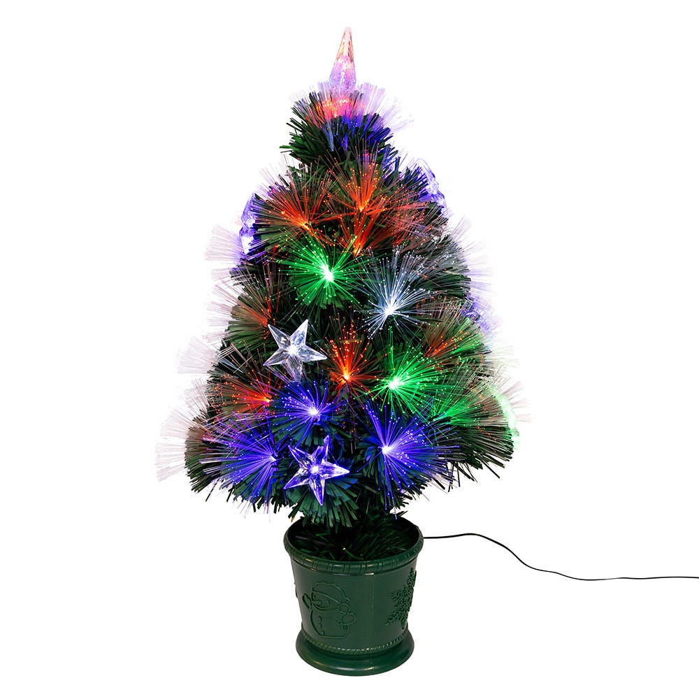 Kurt S. Adler 24“ Pre-Lit Fiber Optic Potted Tree