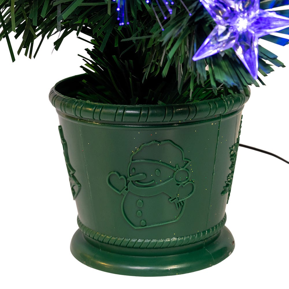 Kurt S. Adler 24“ Pre-Lit Fiber Optic Potted Tree
