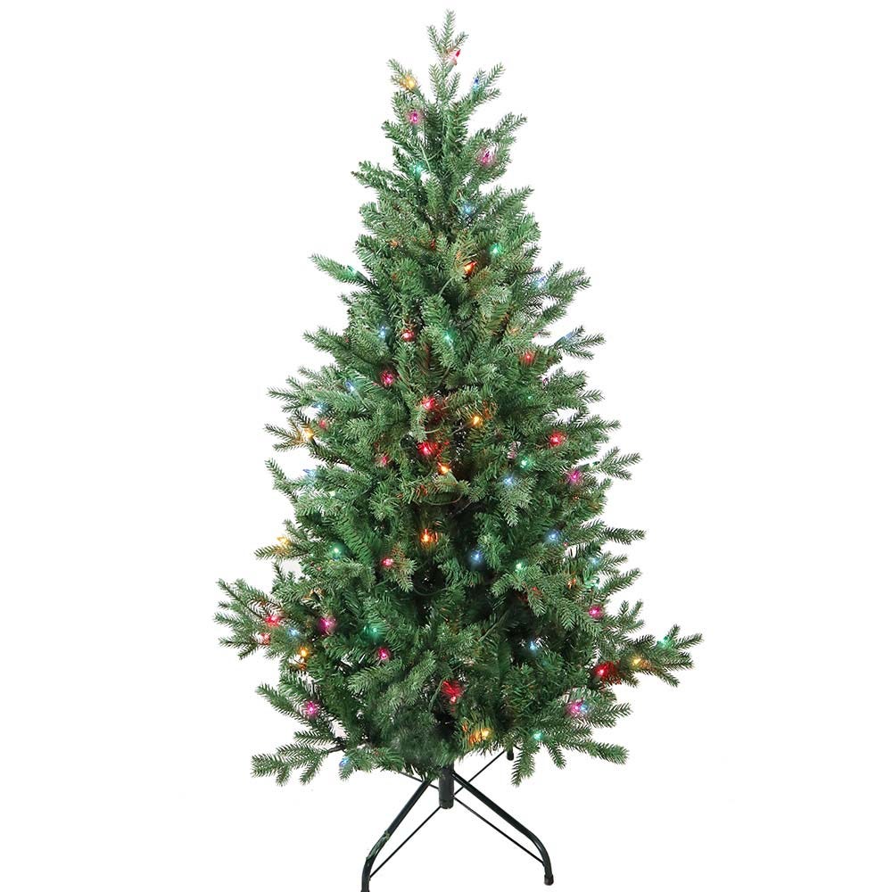 Kurt S. Adler 4.5' Pre-Lit Multicolor Incandescent Jackson Pine Tree