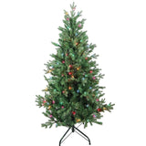 Kurt S. Adler 4.5' Pre-Lit Multicolor Incandescent Jackson Pine Tree
