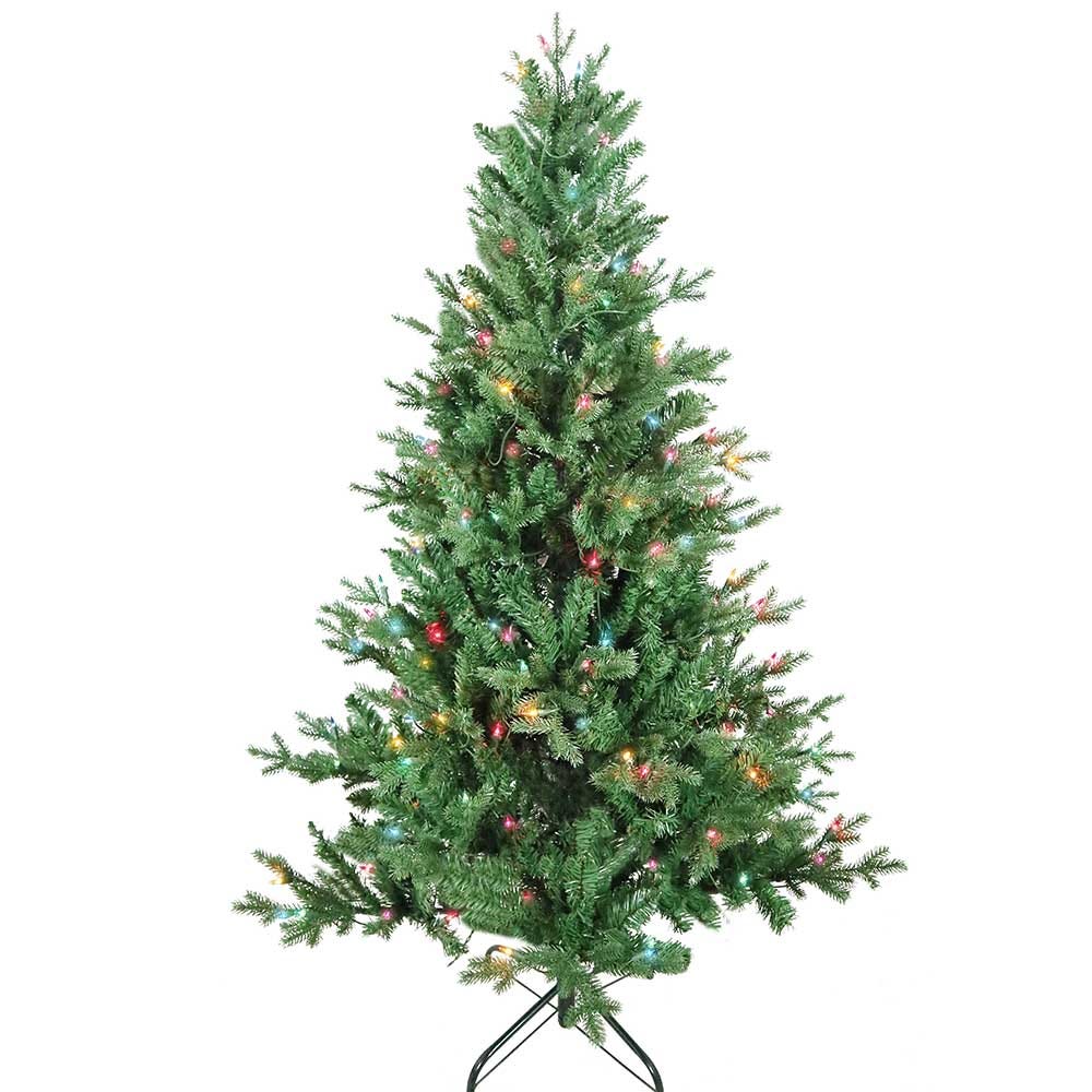 Kurt S. Adler 5' Pre-Lit Multicolor Incandescent Jackson Pine Tree