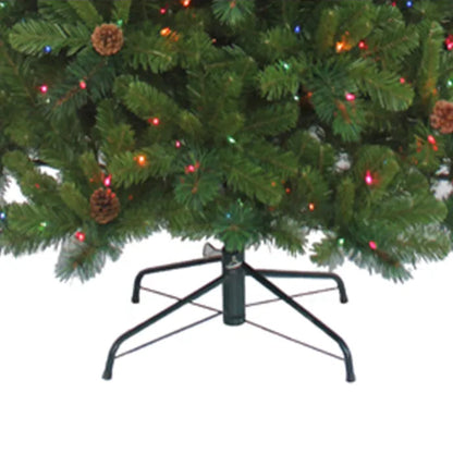 Kurt S. Adler 7.5' Pre-Lit Multicolor Incandescent Burlington Spruce Tree