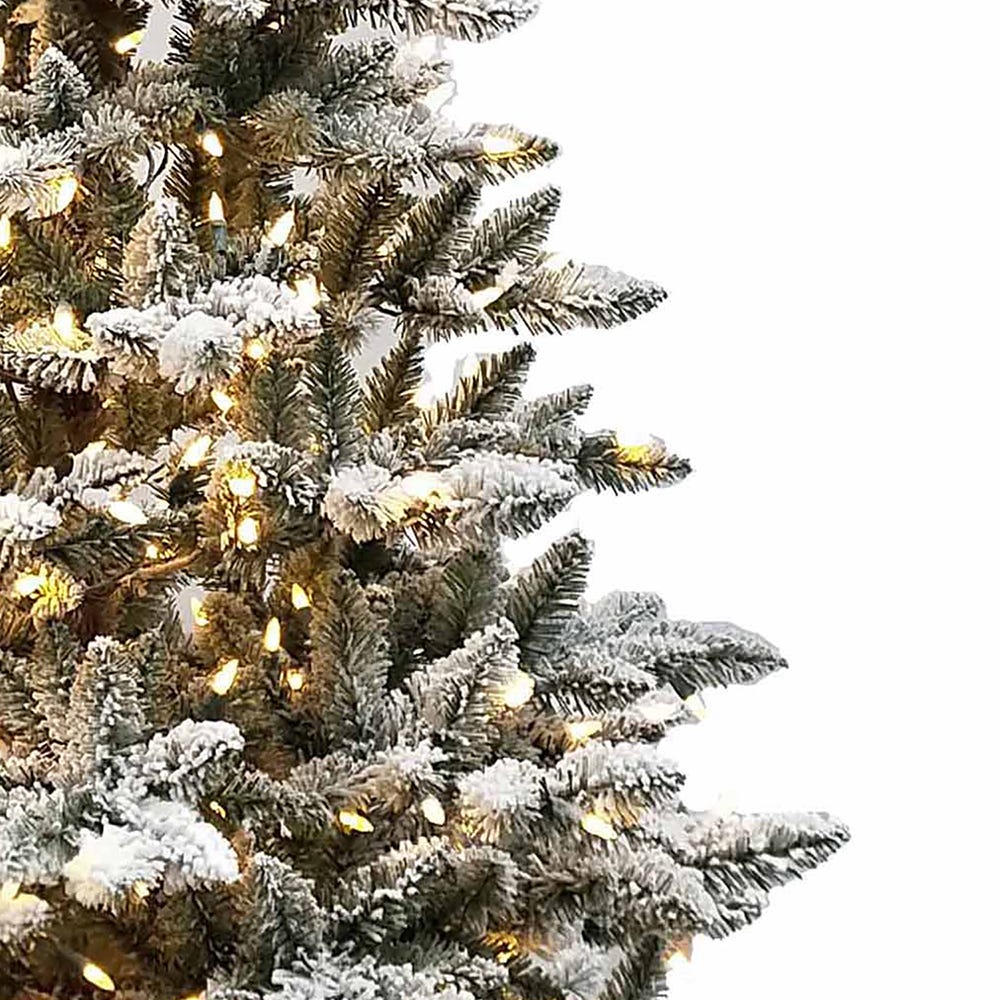Kurt S. Adler 6' Pre-Lit Warm White LED Snow Pine Tree