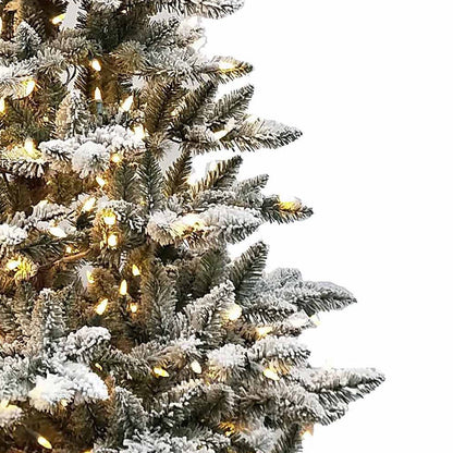Kurt S. Adler 6' Pre-Lit Warm White LED Snow Pine Tree
