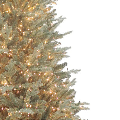 Kurt S. Adler 7.5' Pre-Lit Warm White Cluster LED Blue Spruce Tree