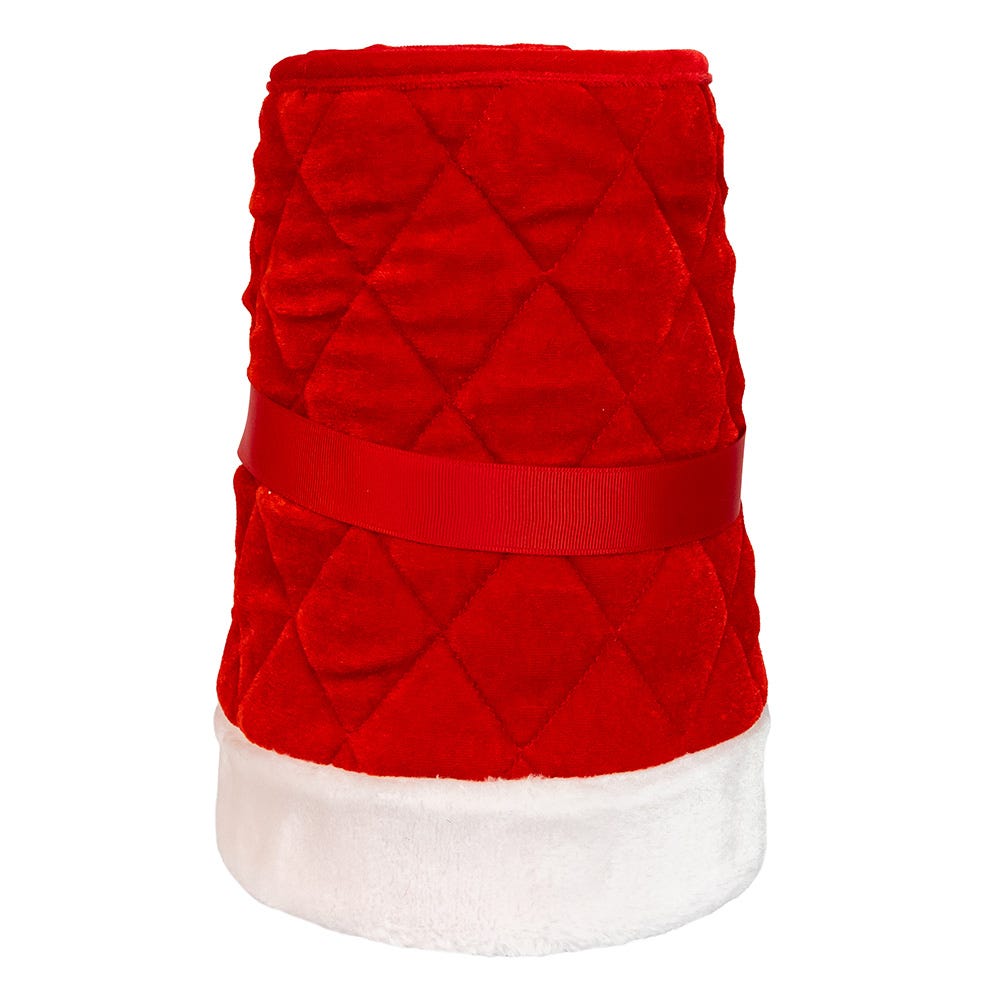 Kurt S. Adler 24“ Quilted Red Velvet Tree Collar