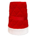 Kurt S. Adler 24“ Quilted Red Velvet Tree Collar