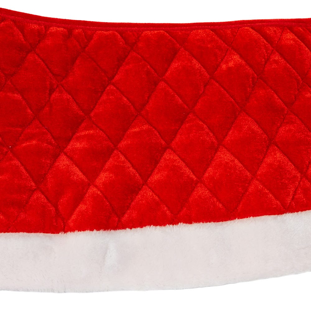 Kurt S. Adler 24“ Quilted Red Velvet Tree Collar