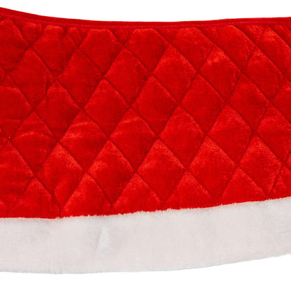 Kurt S. Adler 24“ Quilted Red Velvet Tree Collar